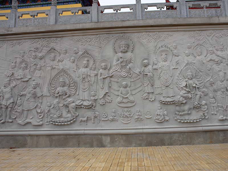 青石浮雕為什么多用于寺廟石材浮雕壁畫之中